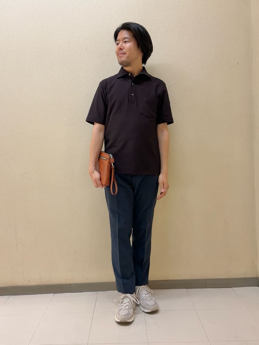 TAKEO KIKUCHIの【尾州織/Made in JAPAN】メランジ ポロシャツを使ったコーディネートを紹介します。｜Rakuten Fashion(楽天ファッション／旧楽天ブランドアベニュー)4057589