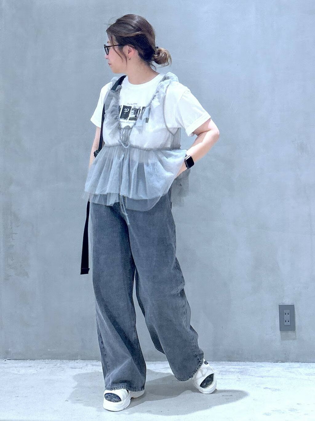 LAKOLEのクラウンパントサングラスを使ったコーディネートを紹介します。｜Rakuten Fashion(楽天ファッション／旧楽天ブランドアベニュー)4059592