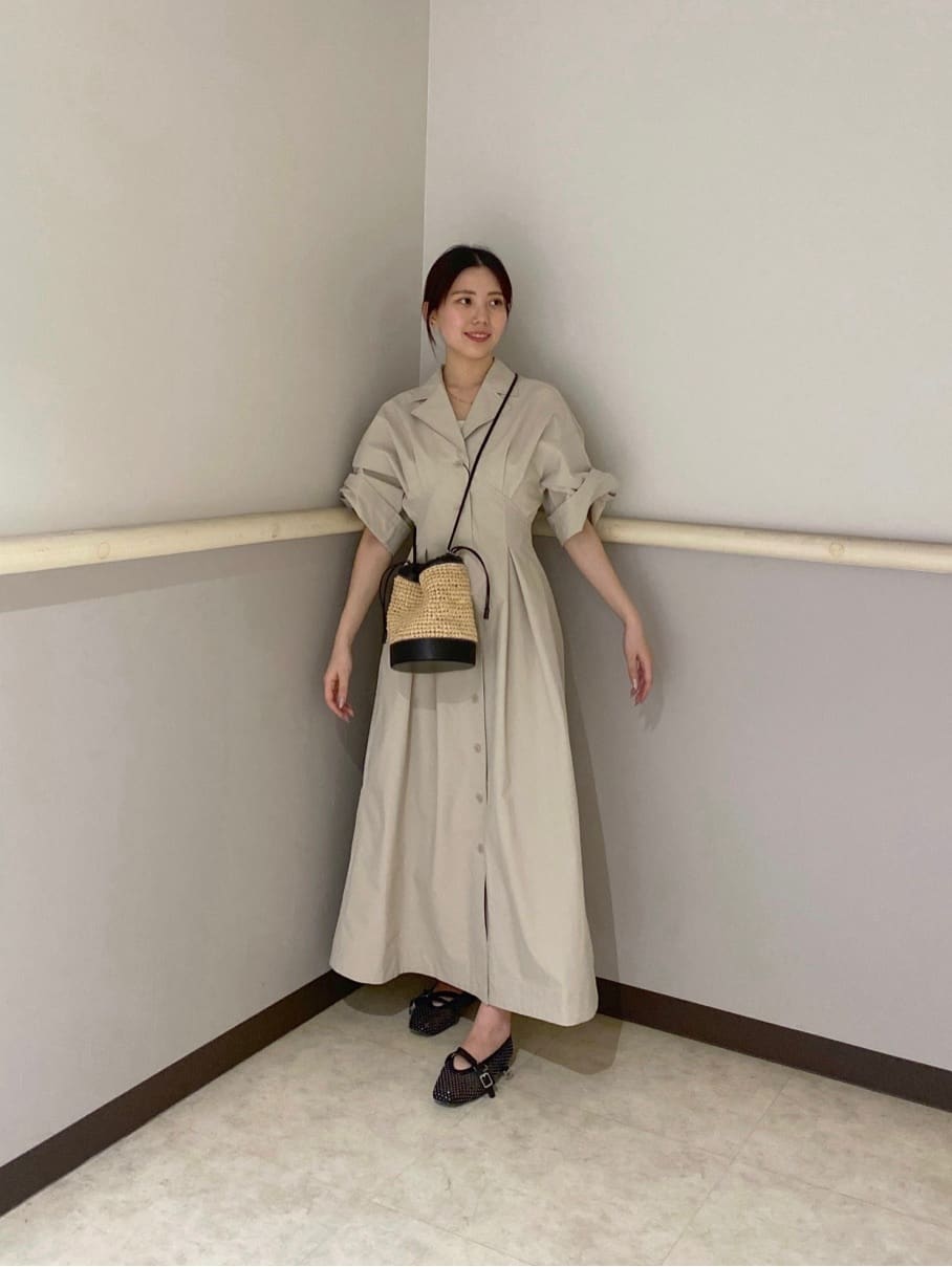 moussyのOPEN COLLAR SAFARI ドレスを使ったコーディネート | Rakuten 
