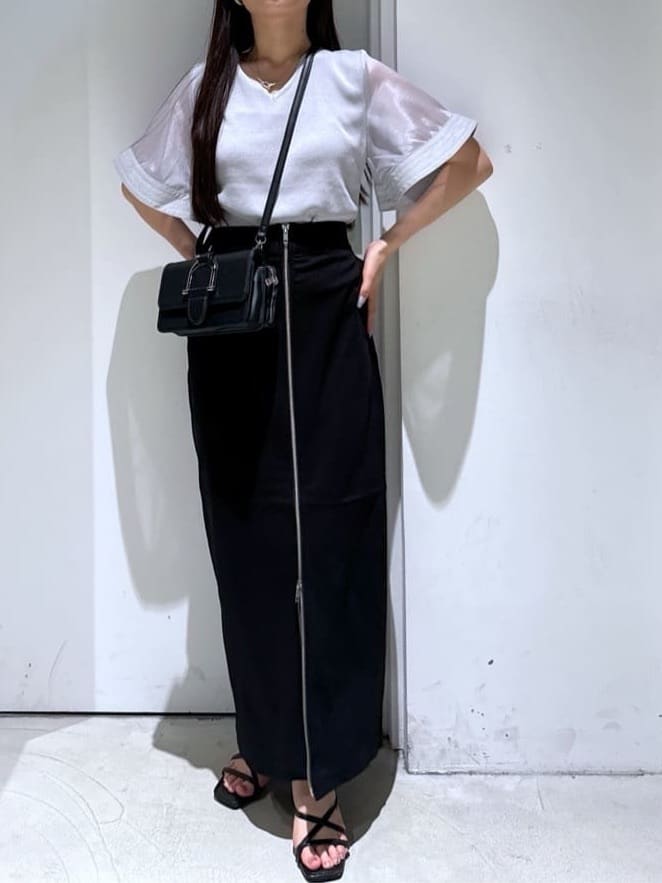 AZUL by moussyのフェイクレザーメタルパーツウォレットバッグを使ったコーディネートを紹介します。｜Rakuten Fashion(楽天ファッション／旧楽天ブランドアベニュー)4062897