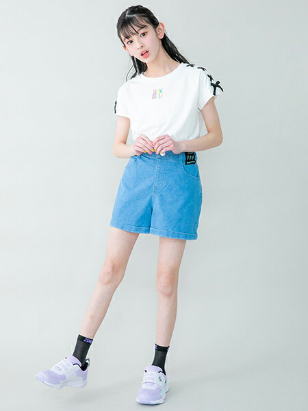 JENNI Online Shopの【WEB限定】【UVカット】防蚊そでレースアップTシャツを使ったコーディネートを紹介します。｜Rakuten Fashion(楽天ファッション／旧楽天ブランドアベニュー)4068759