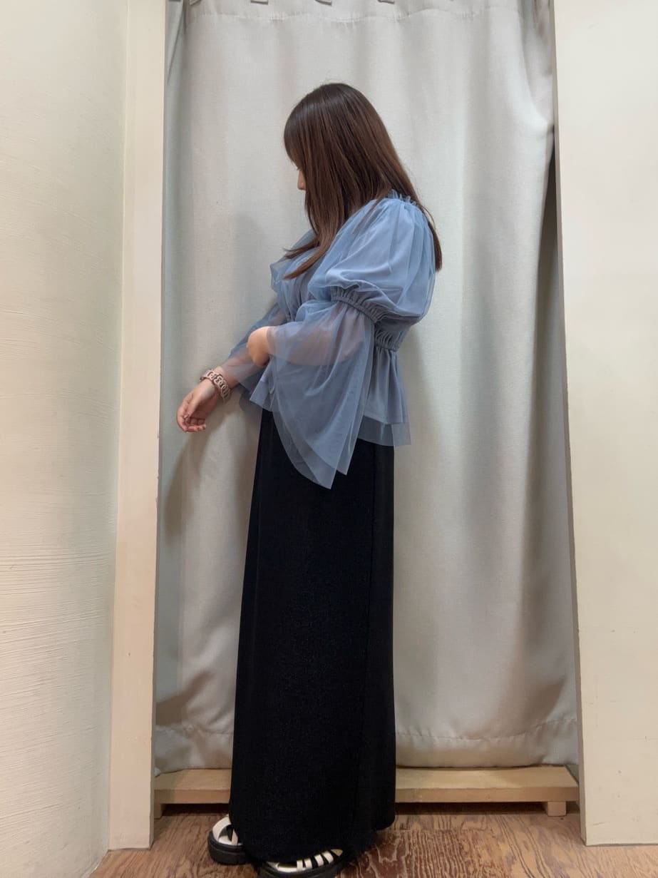 ehka sopoのラメカットナロースカートを使ったコーディネートを紹介します。｜Rakuten Fashion(楽天ファッション／旧楽天ブランドアベニュー)4069604