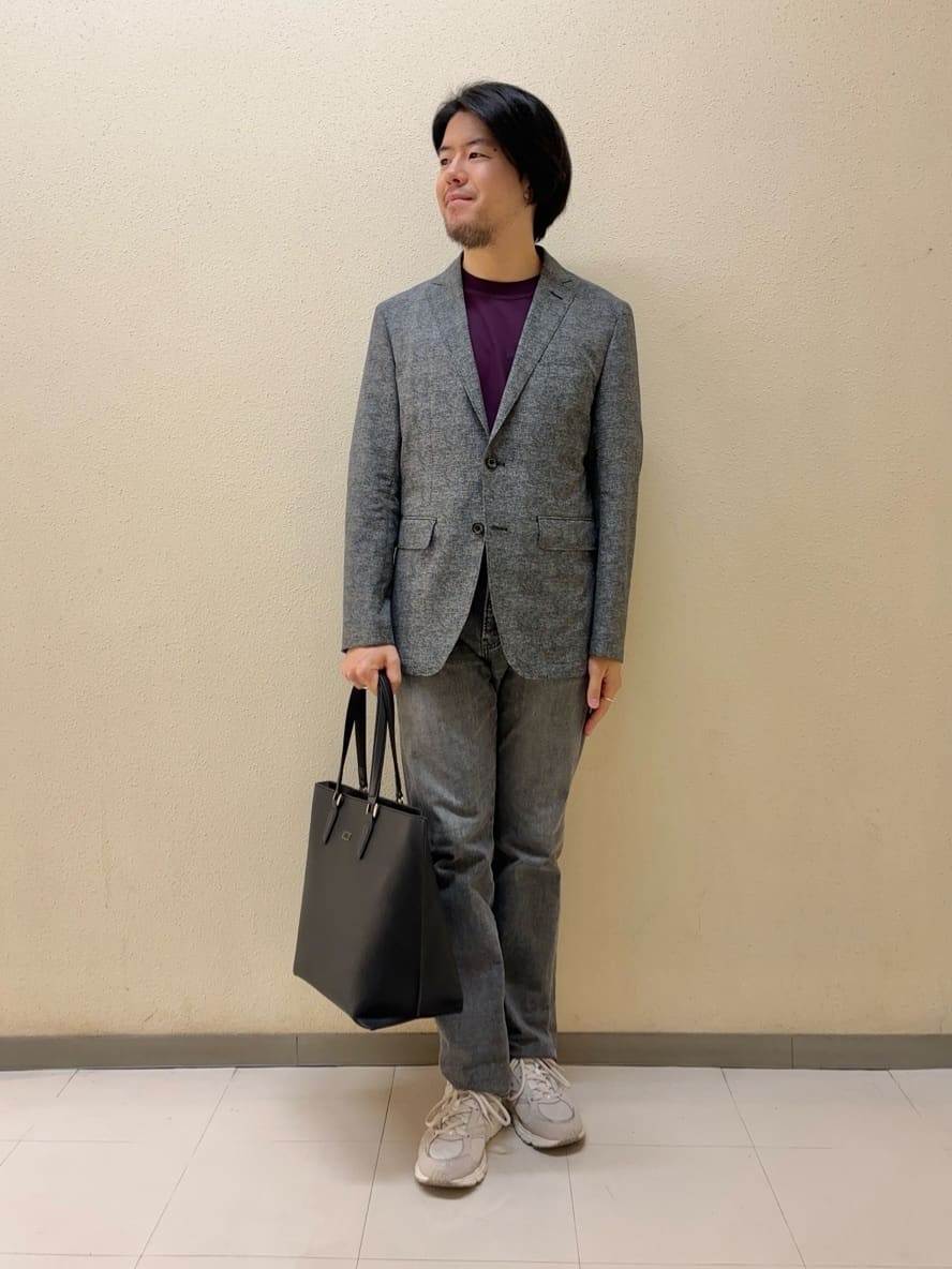TAKEO KIKUCHIの【抗菌防臭】COOL DOTS(R)ドビープリント ジャケットを使ったコーディネートを紹介します。｜Rakuten Fashion(楽天ファッション／旧楽天ブランドアベニュー)4071657