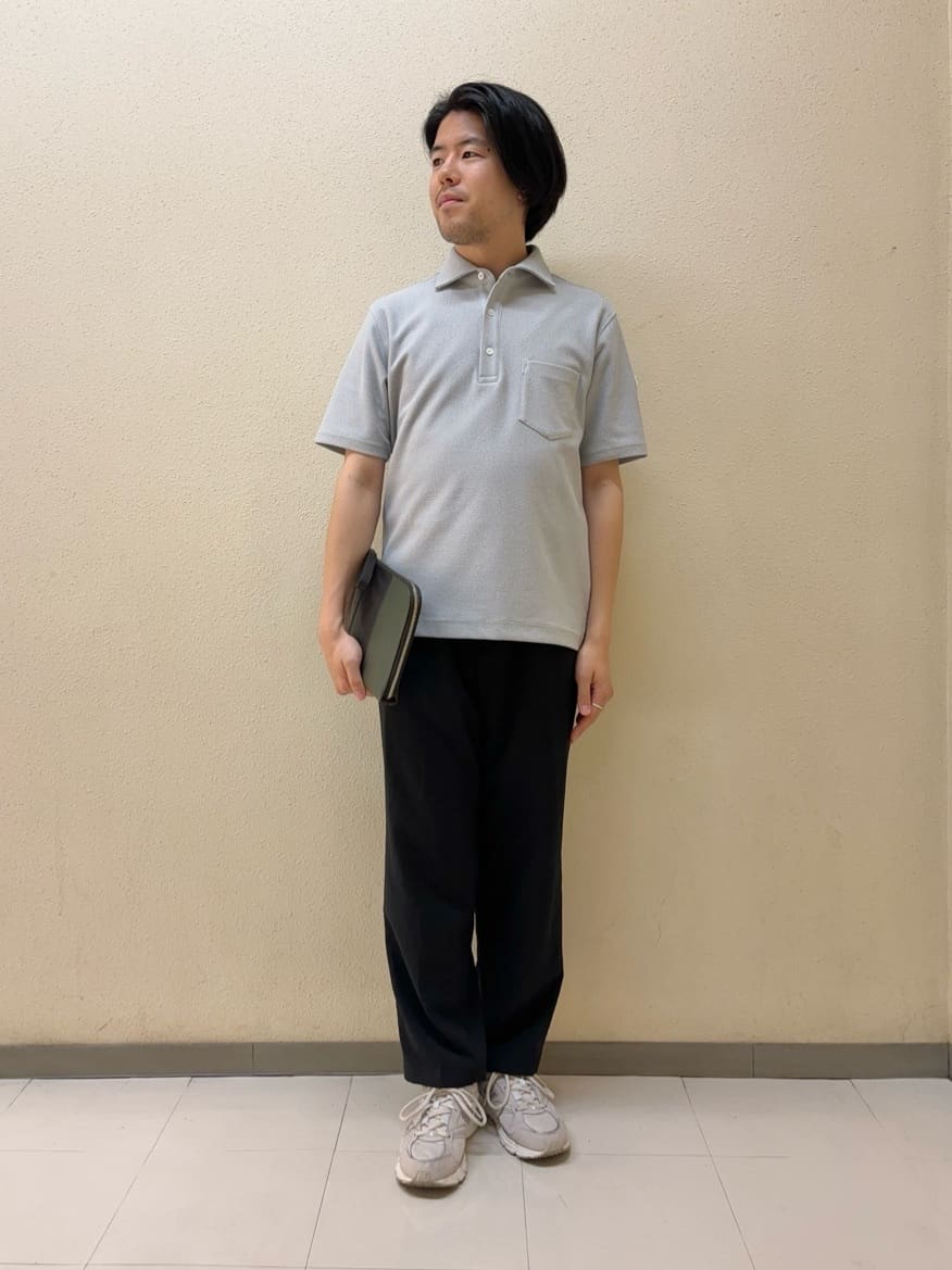 TAKEO KIKUCHIの【尾州織/Made in JAPAN】メランジ ポロシャツを使ったコーディネートを紹介します。｜Rakuten Fashion(楽天ファッション／旧楽天ブランドアベニュー)4078951