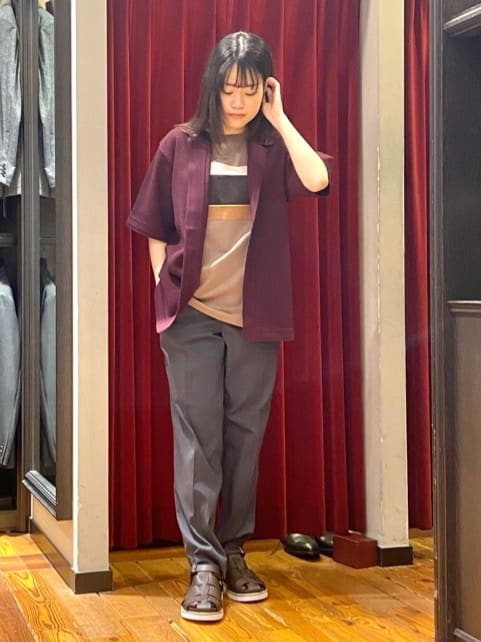 TAKEO KIKUCHIのファブリックパネル切替 カットソーを使ったコーディネートを紹介します。｜Rakuten Fashion(楽天ファッション／旧楽天ブランドアベニュー)4082053