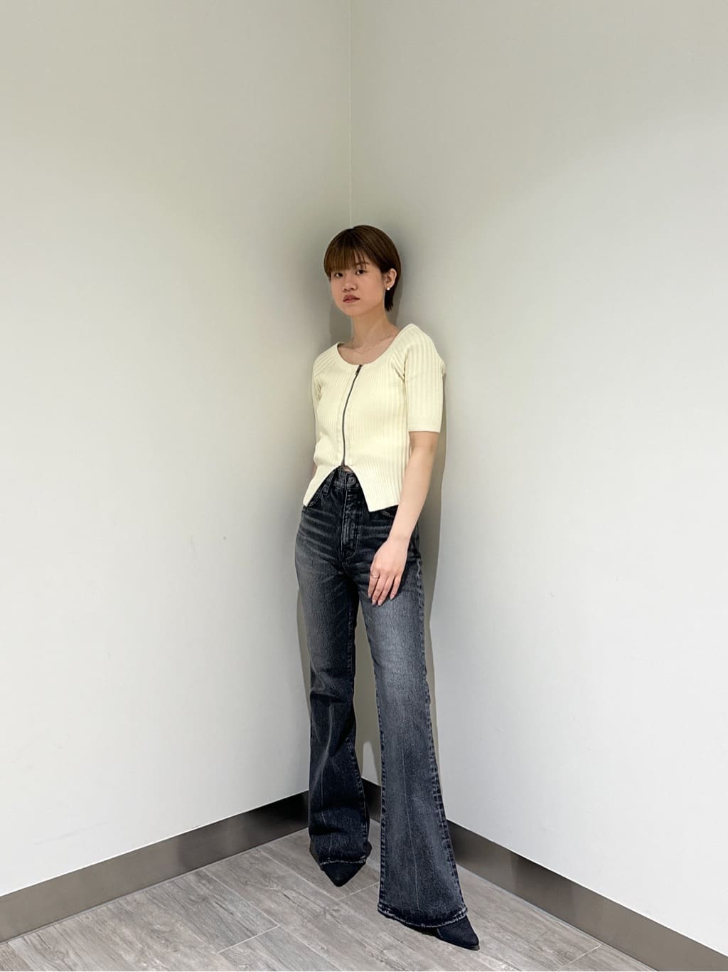 MOUSSY MVS BLACK FLARE(L) / ロングサイズ