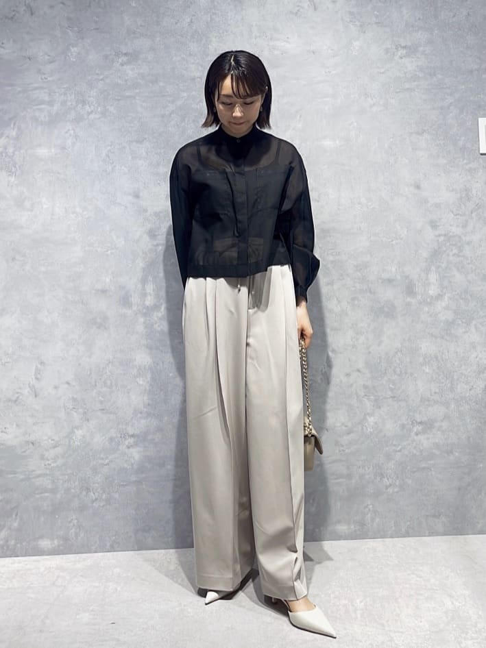 NANO universeのピンタックイージーワイドパンツを使ったコーディネートを紹介します。｜Rakuten Fashion(楽天ファッション／旧楽天ブランドアベニュー)4084498