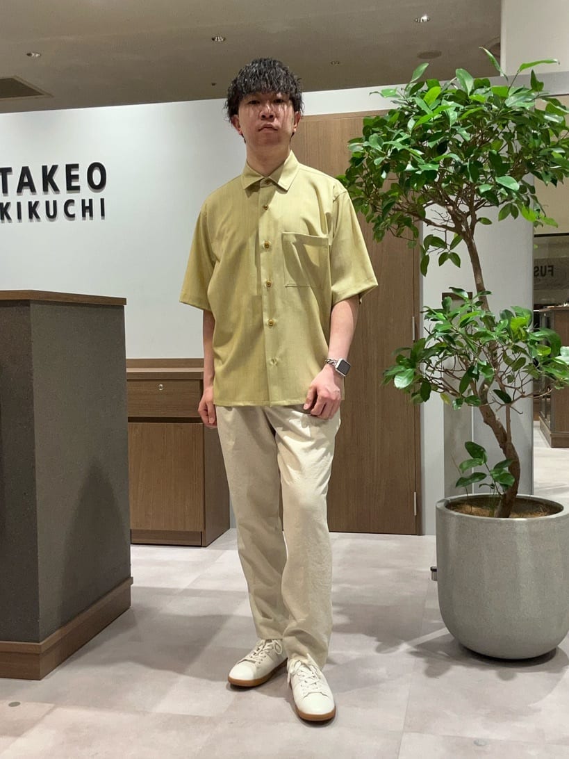 TAKEO KIKUCHIの【THE FLAGSHIP】尾州 流し染め シャツを使ったコーディネートを紹介します。｜Rakuten Fashion(楽天ファッション／旧楽天ブランドアベニュー)4087439