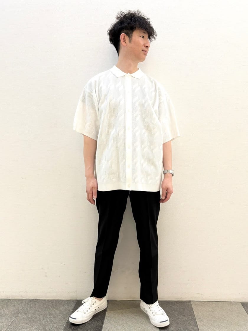 Dessinの柄編みニットシャツを使ったコーディネートを紹介します。｜Rakuten Fashion(楽天ファッション／旧楽天ブランドアベニュー)4087764
