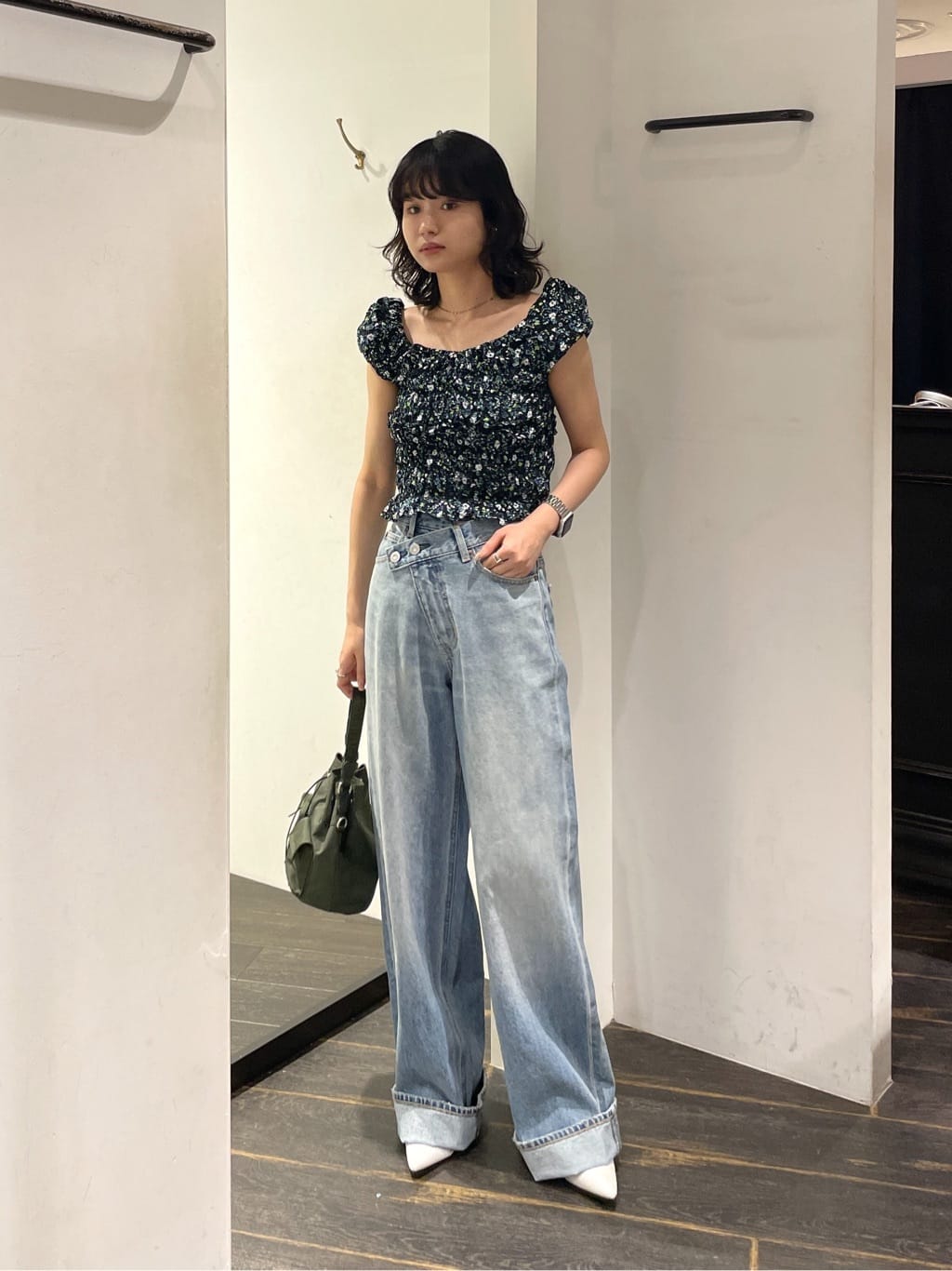 moussyのLACE UP KICKS ミュールを使ったコーディネート | Rakuten