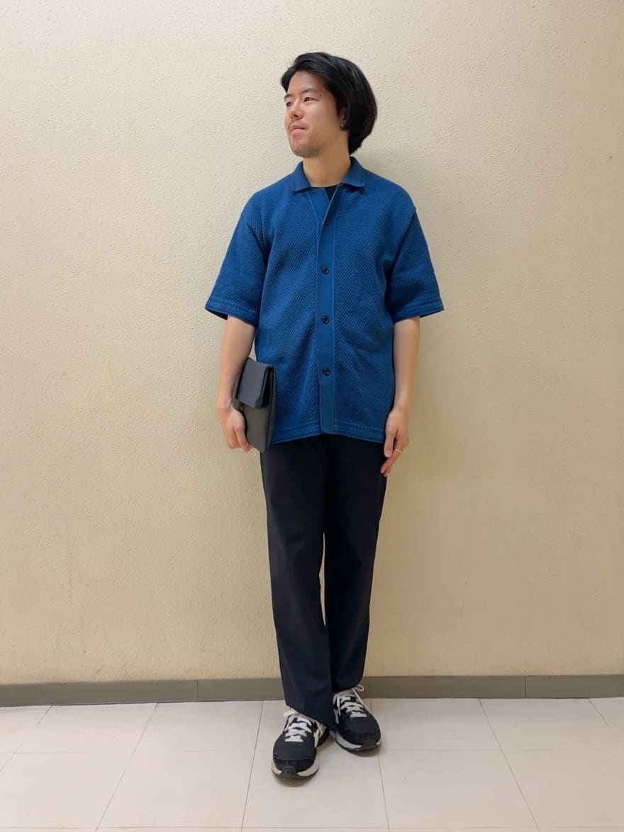 TAKEO KIKUCHIの【夏の軽羽織】スポンディッシュ サマーニットシャツを使ったコーディネートを紹介します。｜Rakuten Fashion(楽天ファッション／旧楽天ブランドアベニュー)4089391