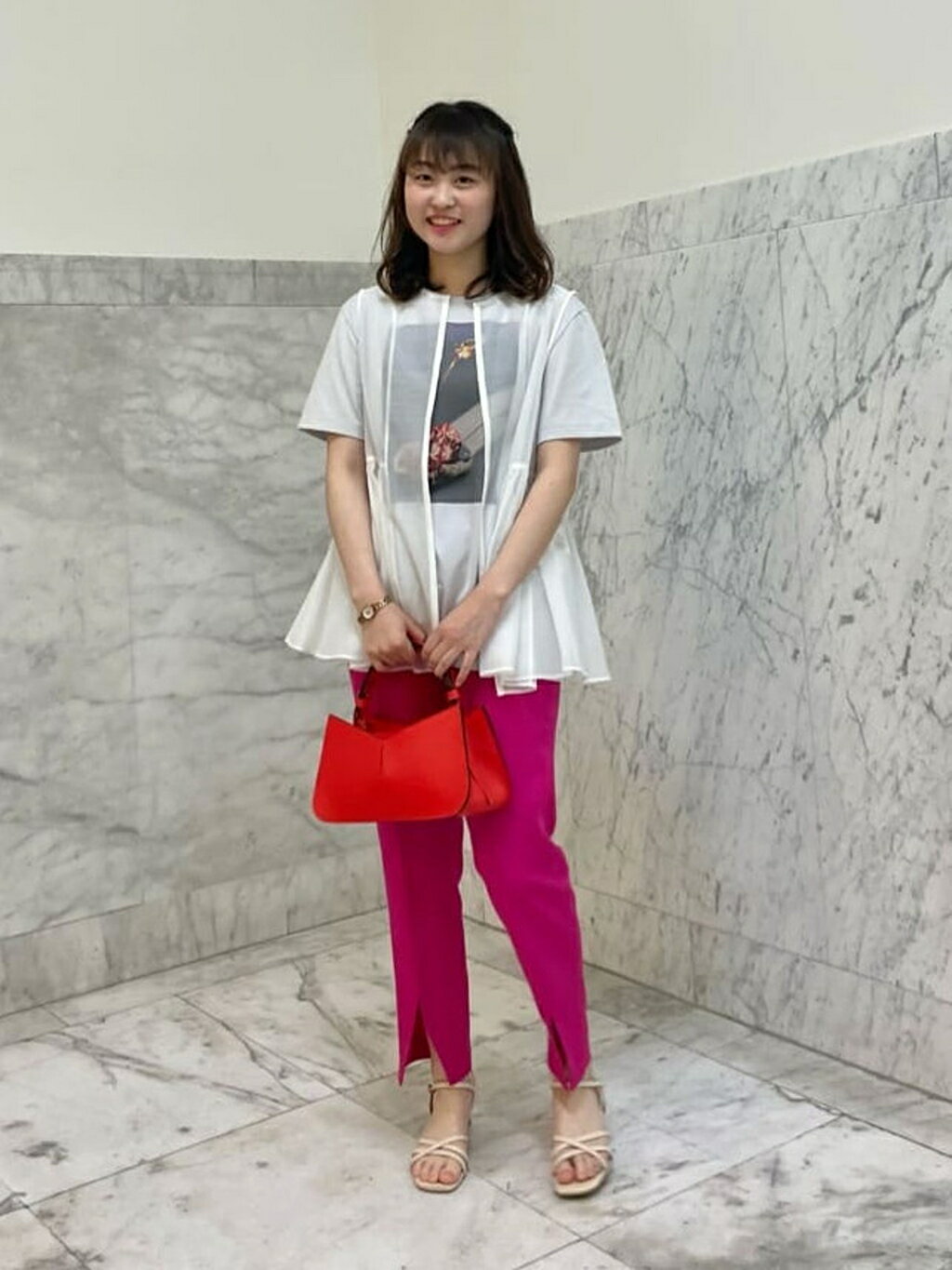 ANAYI | オーガンペプラムギャザージレ | Rakuten Fashion(楽天
