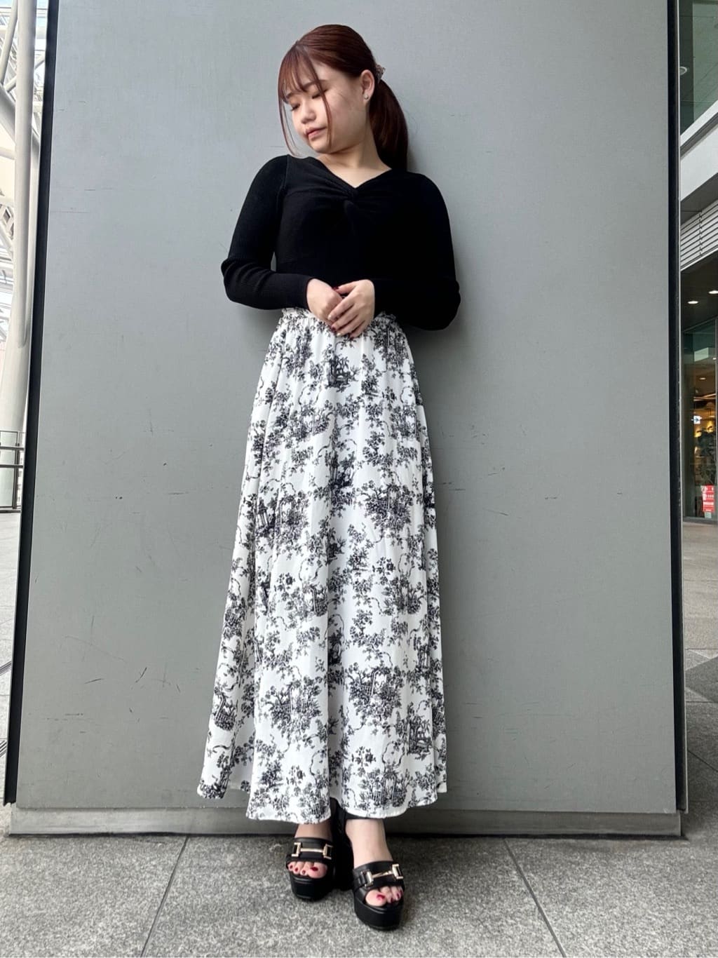 ESPERANZAのアッパービット厚底ヒールサンダルを使ったコーディネートを紹介します。｜Rakuten Fashion(楽天ファッション／旧楽天ブランドアベニュー)4102208