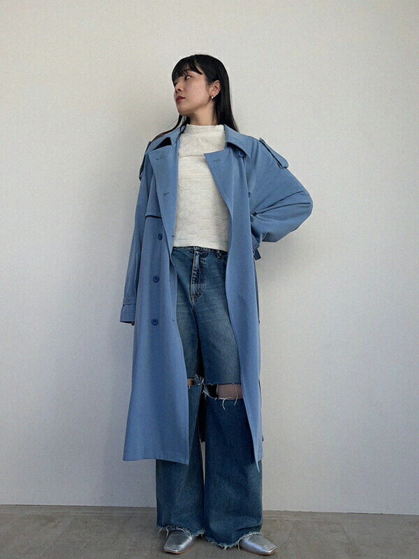 AMAILのSky hight tero trenchcoat / 春コート トレンチコート ロングコート 通勤 きれいめを使ったコーディネート |  Rakuten Fashion(楽天ファッション／旧楽天ブランドアベニュー)4109929