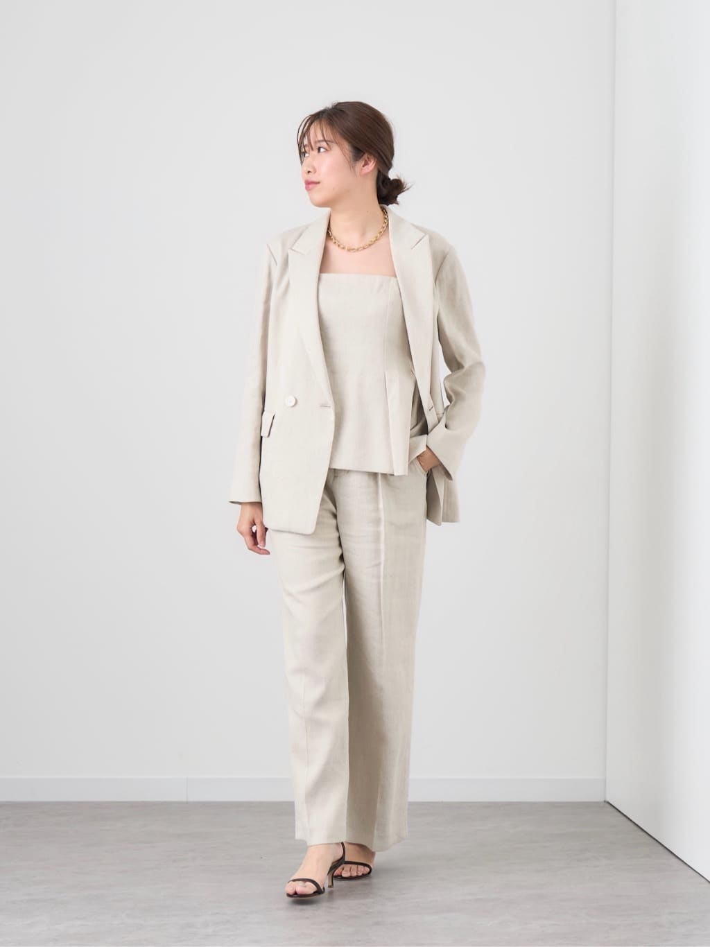 ANAYI | 【セットアップ対応商品】リネンストレッチビスチェ | Rakuten