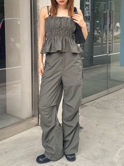 MOUSSY SIDE LACEUP PARACHUTE パンツ（品揃え豊富で SIDE
