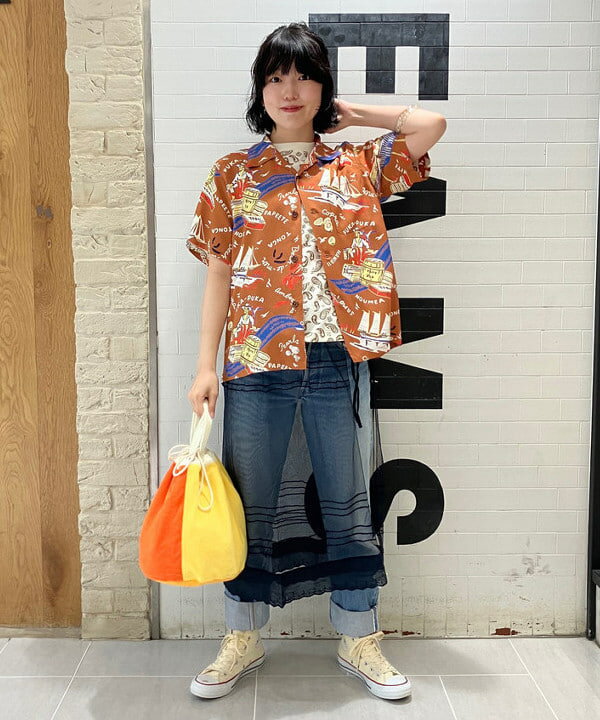 BEAMS BOY 【別注】SUN SURF / オープンカラー シャツ Amazon | [ビームスボーイ] S/Sシャツ 【別注】 SUN SURF