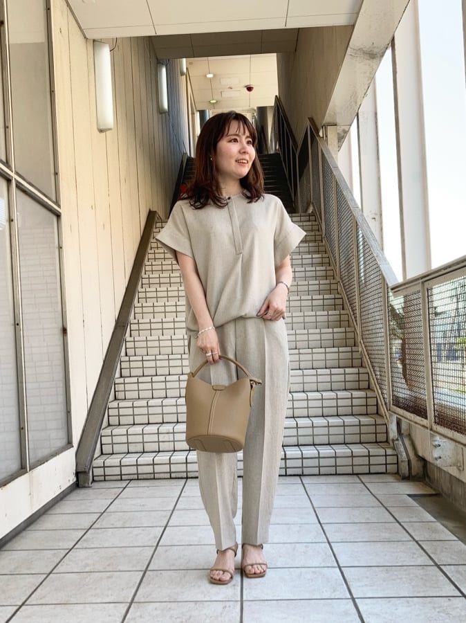 UNITED ARROWSのソフト シュリンク バケットバッグを使った  