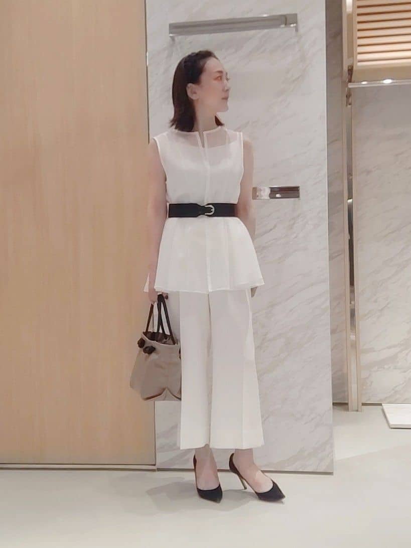 ANAYI | オーガンペプラムギャザージレ | Rakuten Fashion(楽天