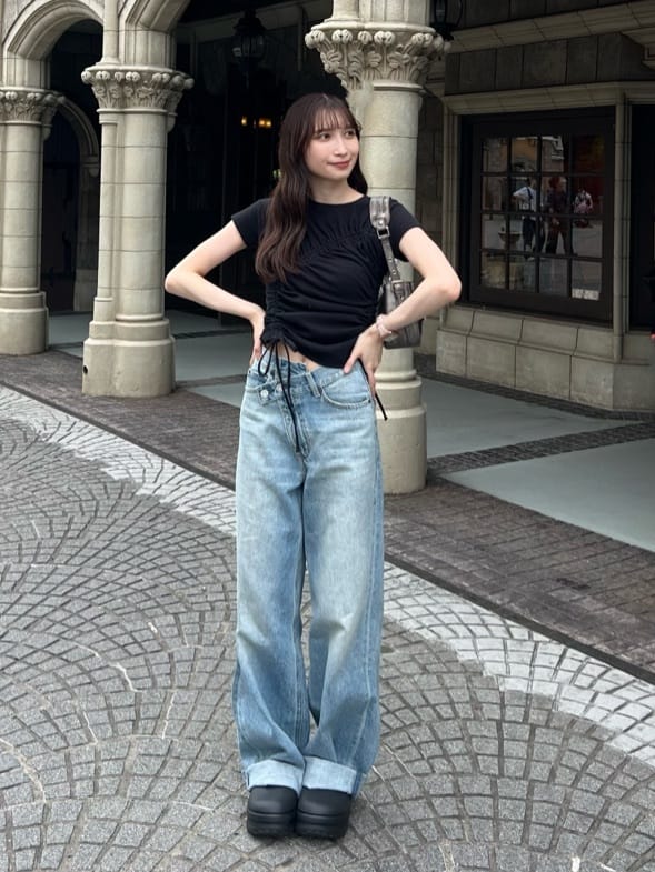 moussyのBELTED HAND バッグを使ったコーディネート | Rakuten Fashion 