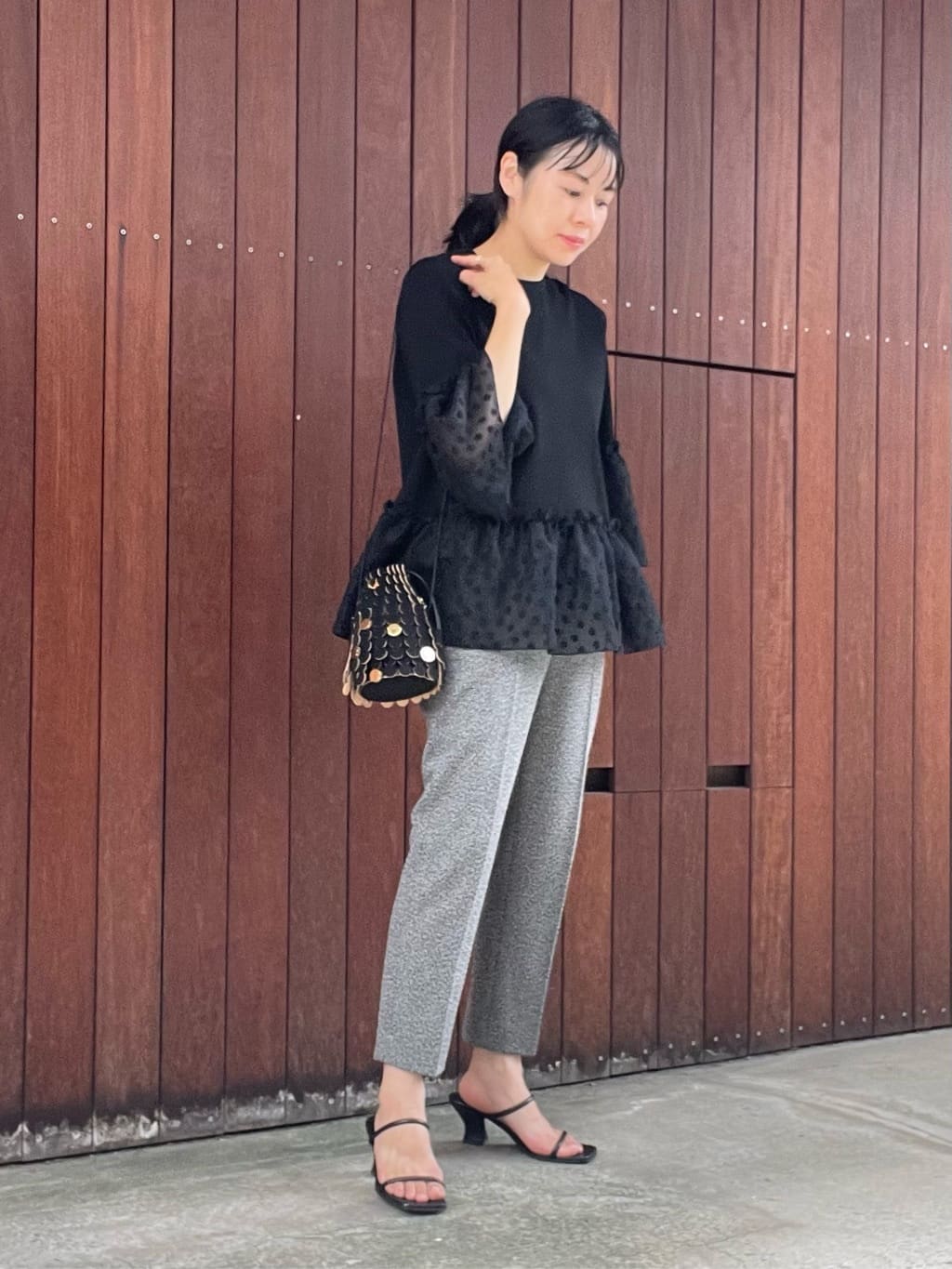 UNITED ARROWS フラワーカットジャカード コンビニット