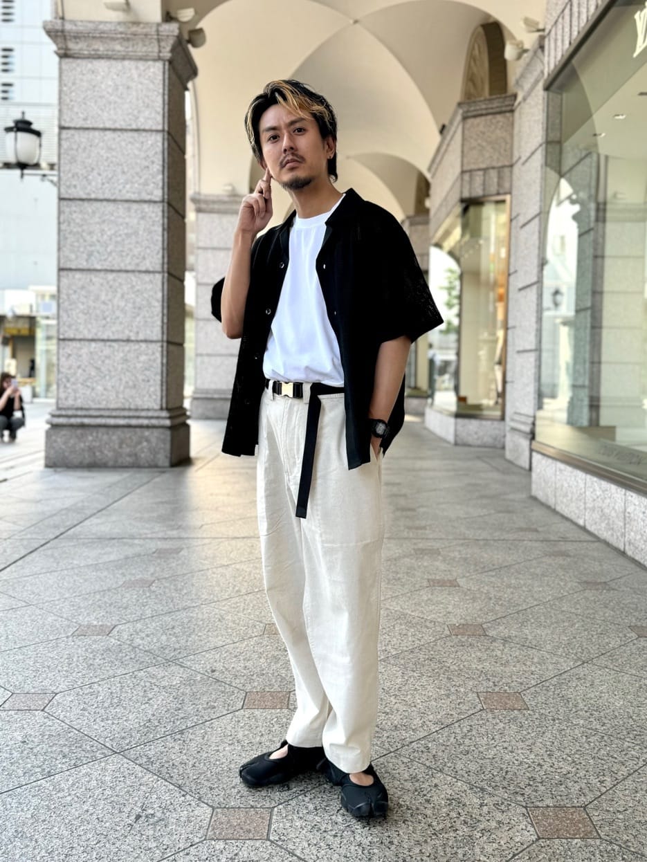 NANO universeのリネンミックスリラックスイージーパンツを使ったコーディネートを紹介します。｜Rakuten Fashion(楽天ファッション／旧楽天ブランドアベニュー)4181047