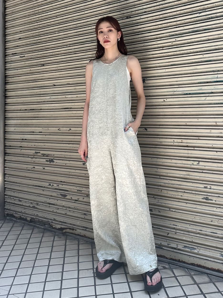 【THROW】WRINKLE SATIN オールインワン THROW by SLY オールインワン WRINKLE SATIN ALL IN ONE