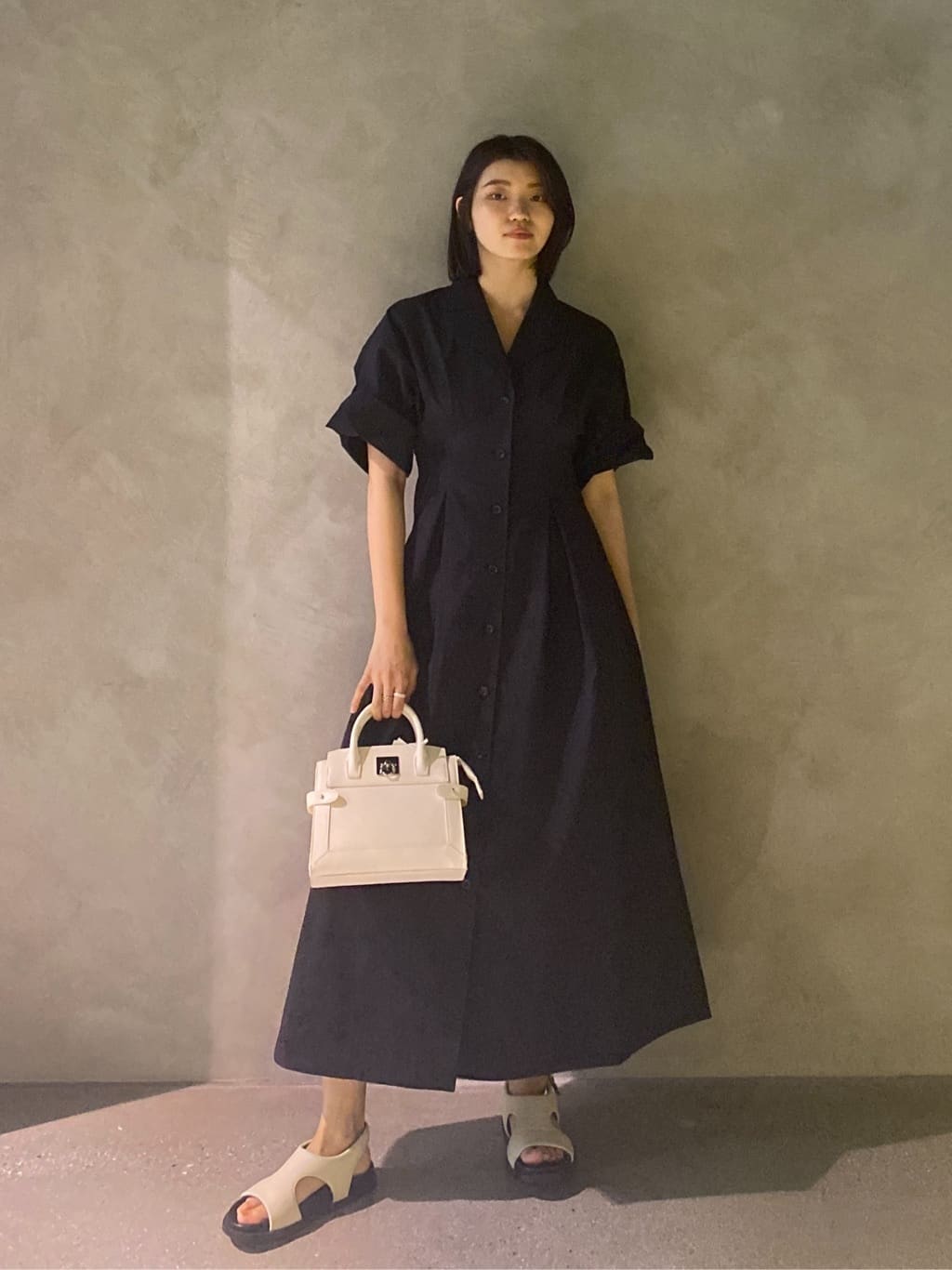 moussyのOPEN COLLAR SAFARI ドレスを使ったコーディネート | Rakuten 