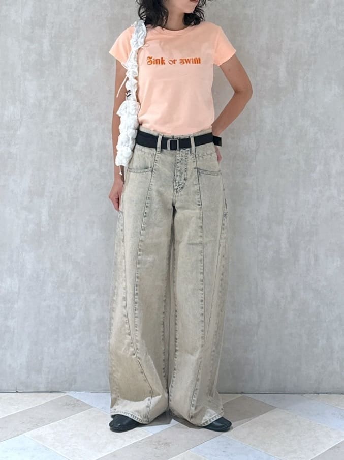 moussy CURVED LINE CHEMICAL BAGGY