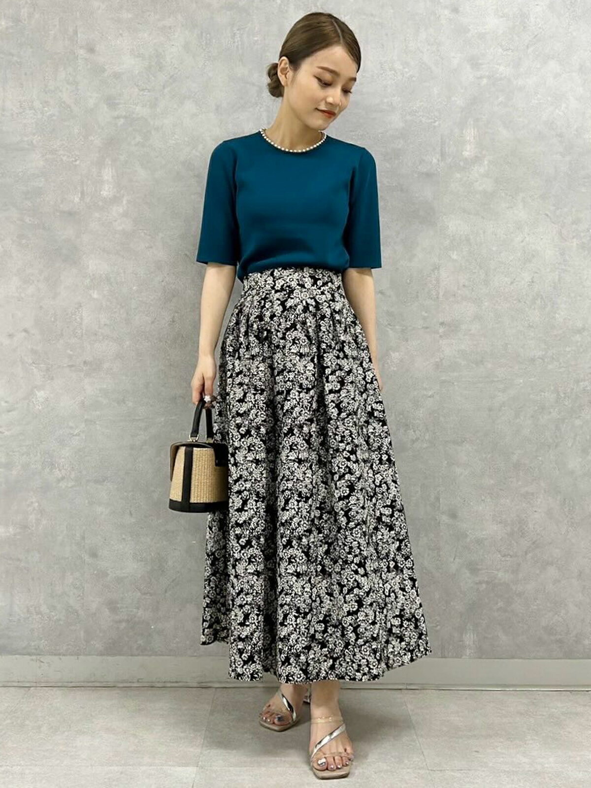 TIARA | ヴィンテージフラワーptスカート | Rakuten Fashion(楽天