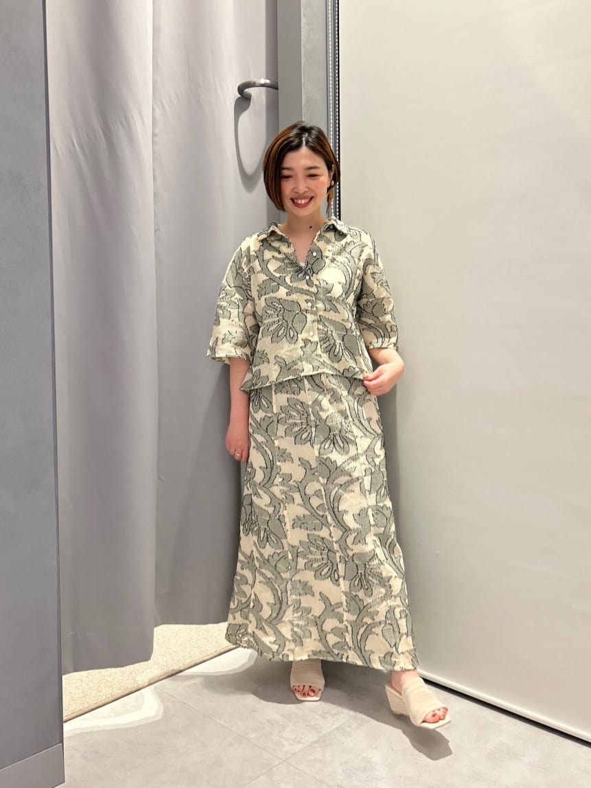 LASUDのネットカットジャガードシャツを使ったコーディネートを紹介します。｜Rakuten Fashion(楽天ファッション／旧楽天ブランドアベニュー)4219410