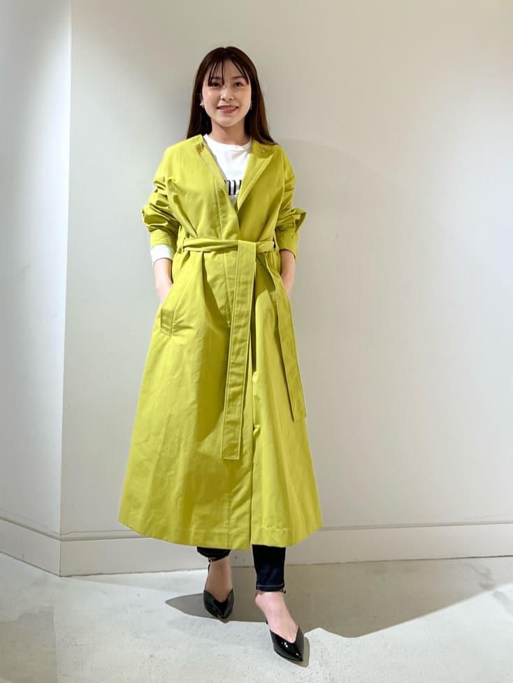 allureville | グログランフロントジップノーカラーコート | Rakuten