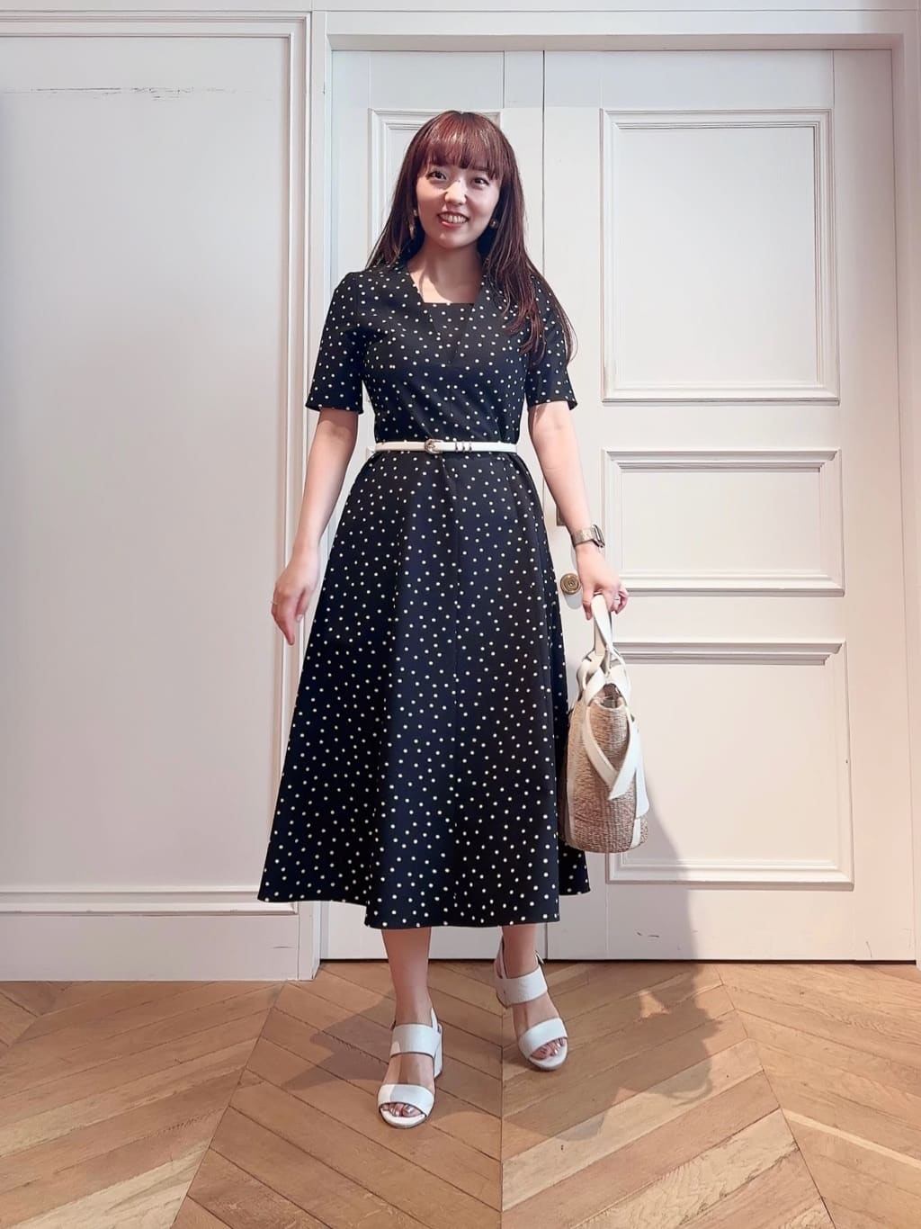 ANAYI | サッカーストレッチフレア ワンピース | Rakuten Fashion(楽天