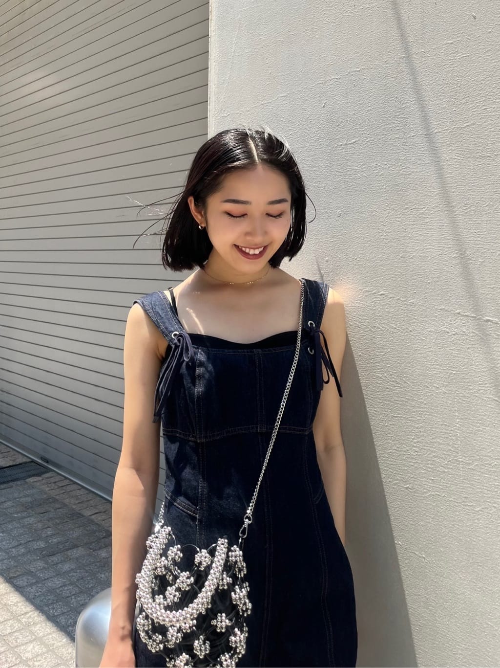 moussy | CORSET STRAP DENIM ジャンプスーツ | Rakuten Fashion(楽天