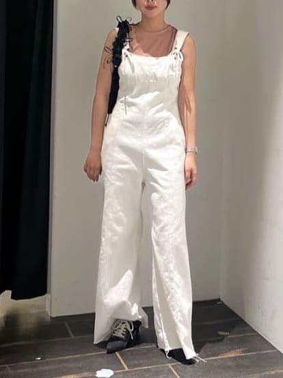moussy | CORSET STRAP DENIM ジャンプスーツ | Rakuten Fashion(楽天