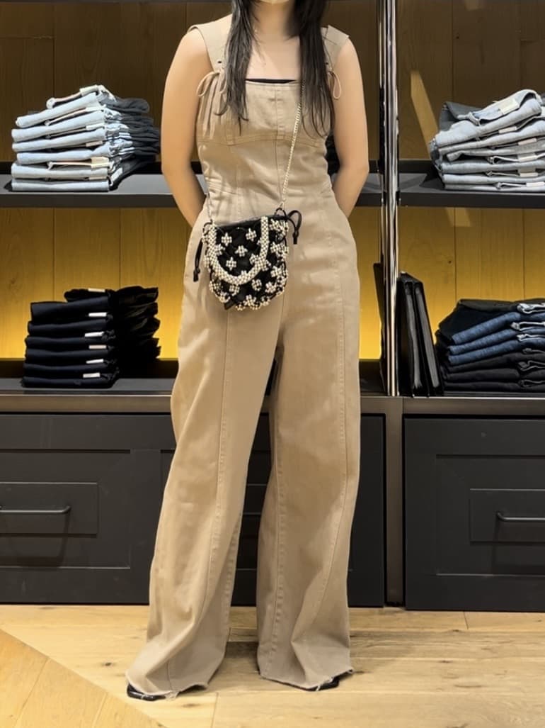 moussy | CORSET STRAP DENIM ジャンプスーツ | Rakuten Fashion(楽天