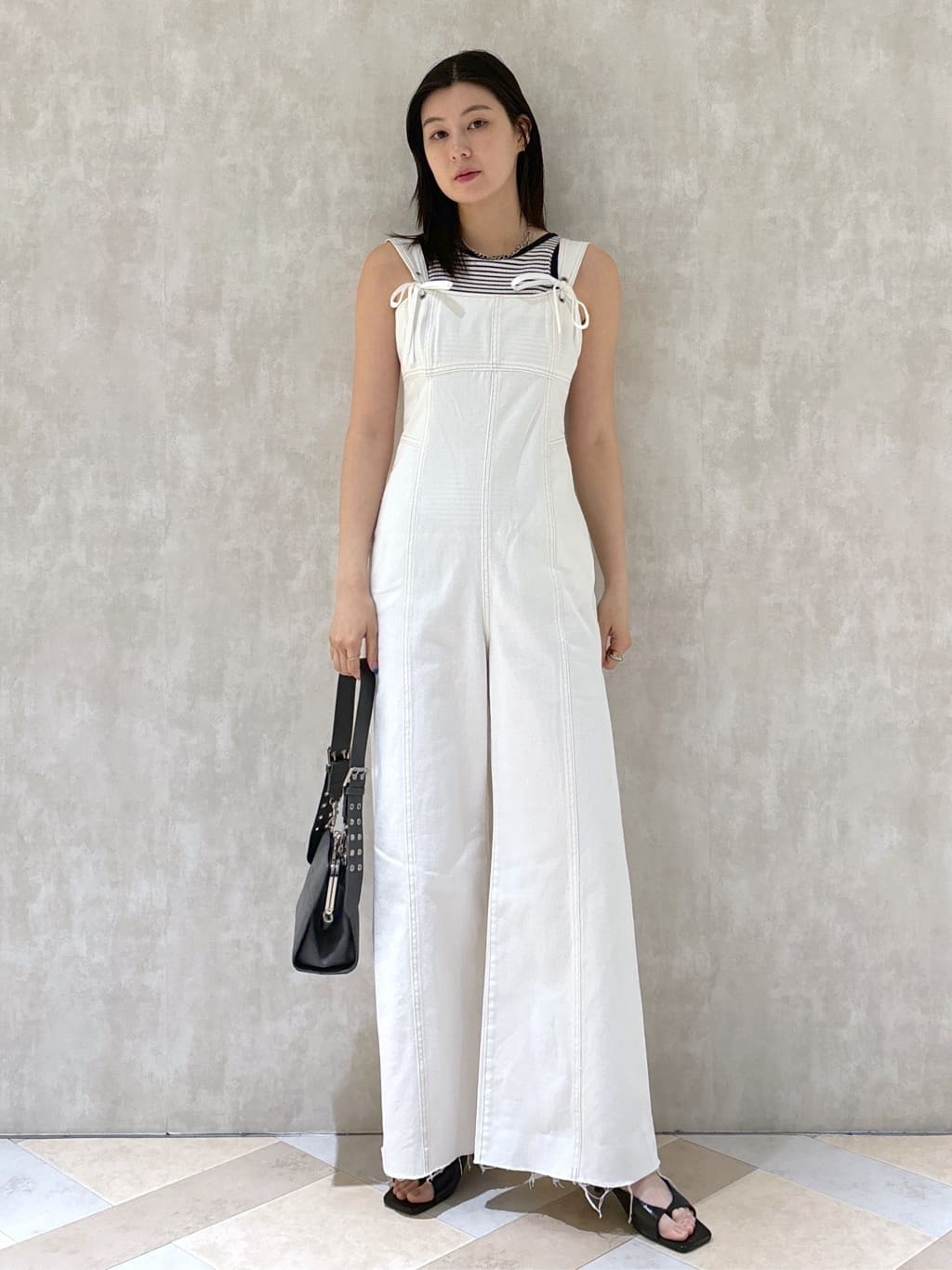 moussy | CORSET STRAP DENIM ジャンプスーツ | Rakuten Fashion(楽天