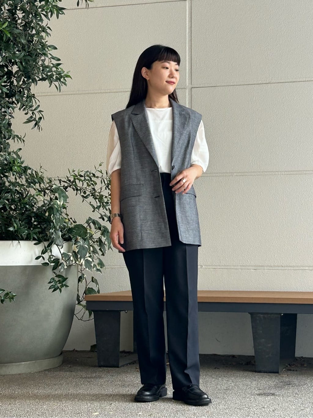 UNITED ARROWS LTD. OUTLET | シャークスキン テーラードカラーベスト