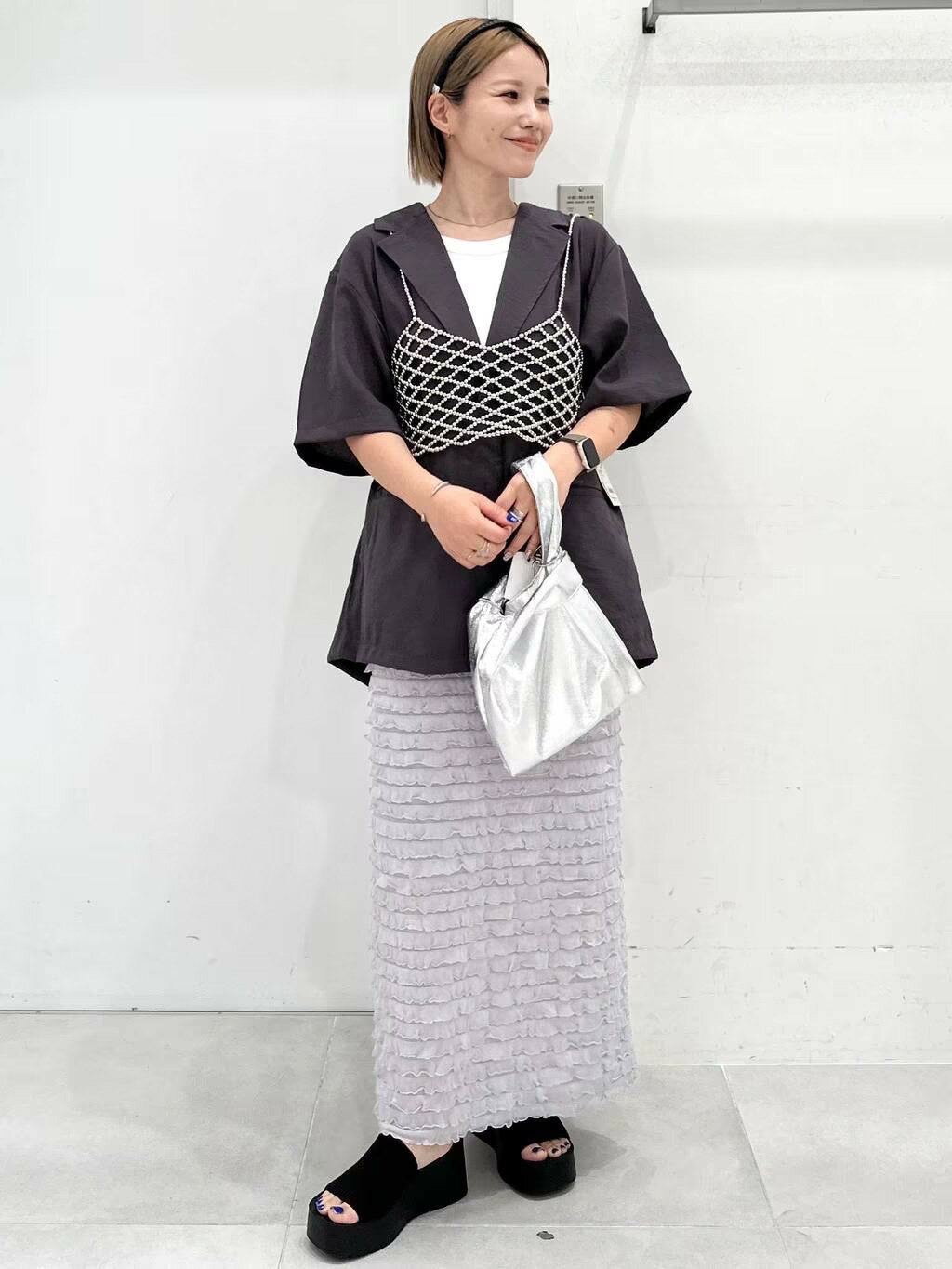 LAKOLEのアソートビーズビスチェを使ったコーディネートを紹介します。｜Rakuten Fashion(楽天ファッション／旧楽天ブランドアベニュー)4250988