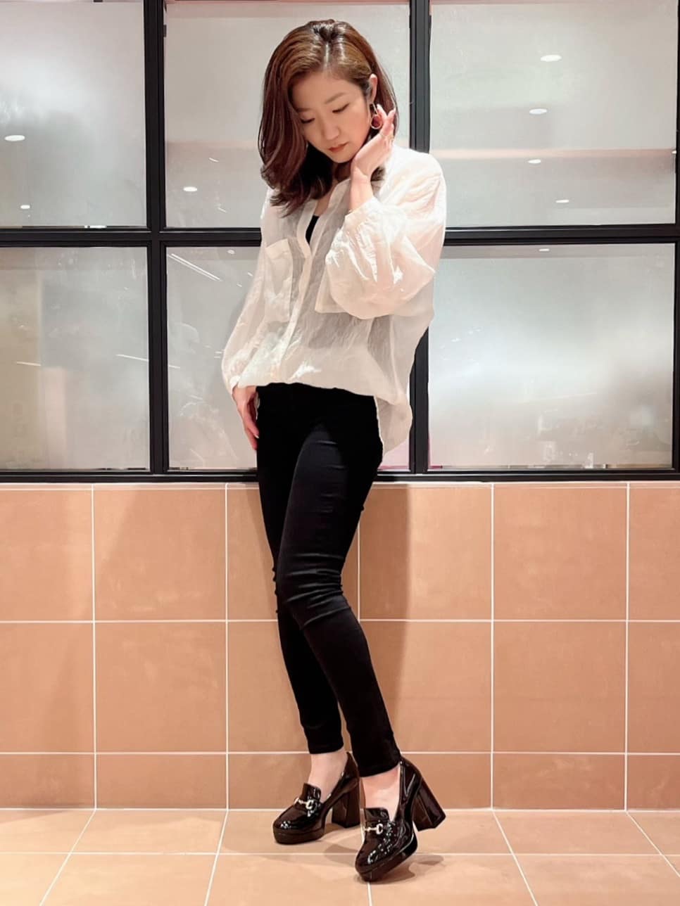 ESPERANZAの厚底ヒールアップローファーを使ったコーディネートを紹介します。｜Rakuten Fashion(楽天ファッション／旧楽天ブランドアベニュー)4252554