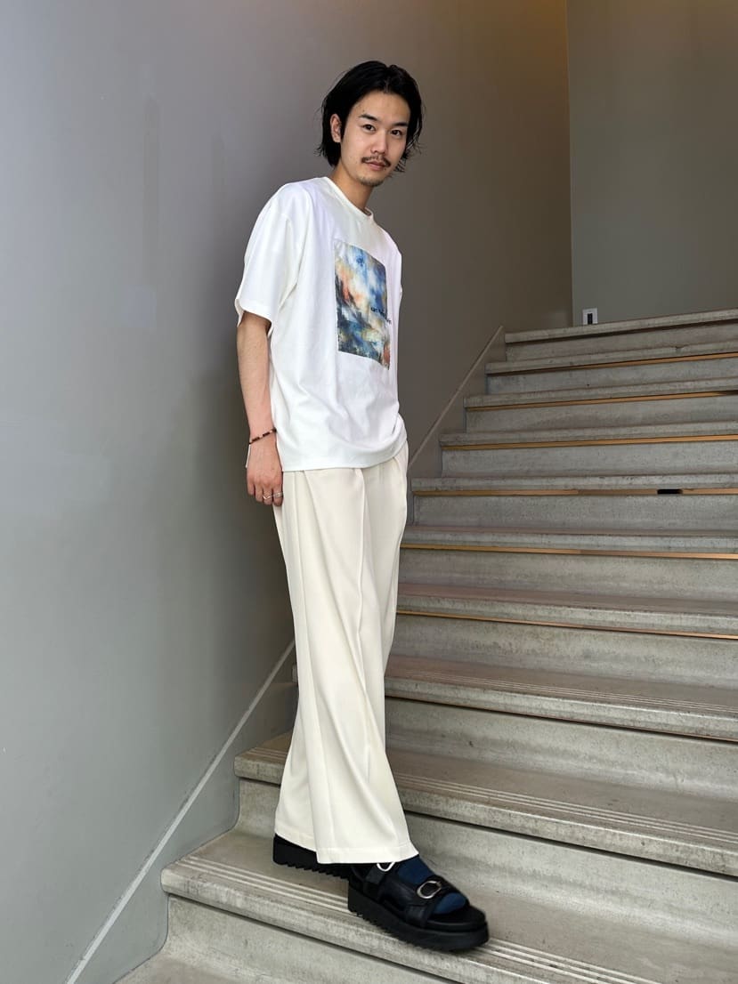 tk.TAKEO KIKUCHIのモザイクアブストTシャツを使ったコーディネートを紹介します。｜Rakuten Fashion(楽天ファッション／旧楽天ブランドアベニュー)4261680