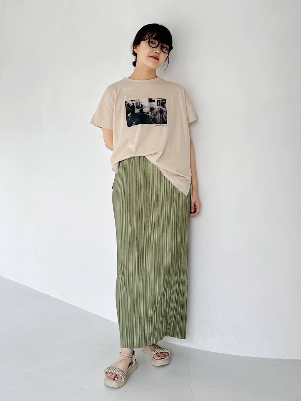 mysty womanのシャーリングナロースポサンを使ったコーディネートを紹介します。｜Rakuten Fashion(楽天ファッション／旧楽天ブランドアベニュー)4265862