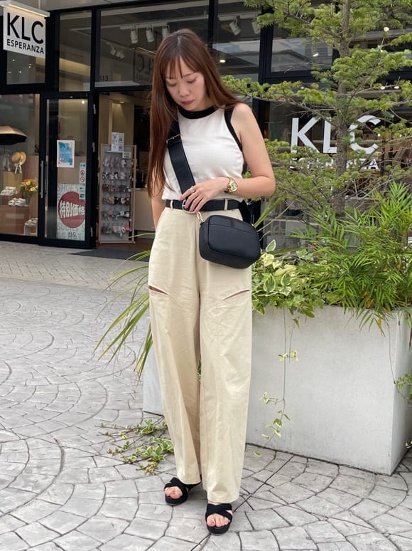 ESPERANZAのラメ厚底ウエッジサンダルを使ったコーディネートを紹介します。｜Rakuten Fashion(楽天ファッション／旧楽天ブランドアベニュー)4279578