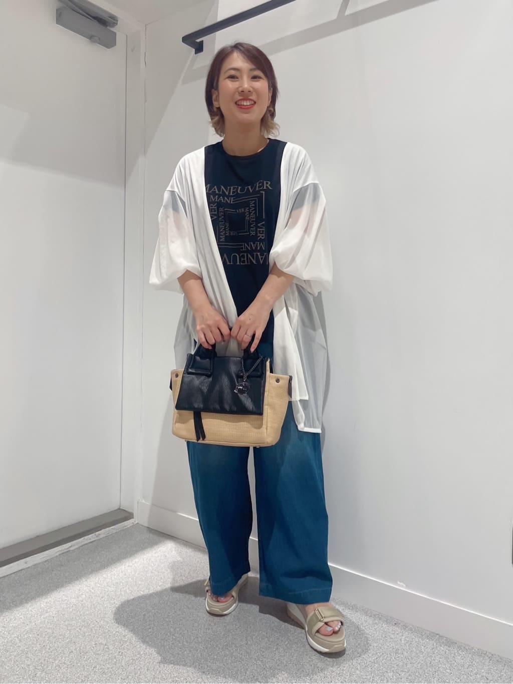 LASUDのシアードッキングカーディガンを使ったコーディネートを紹介します。｜Rakuten Fashion(楽天ファッション／旧楽天ブランドアベニュー)4280761