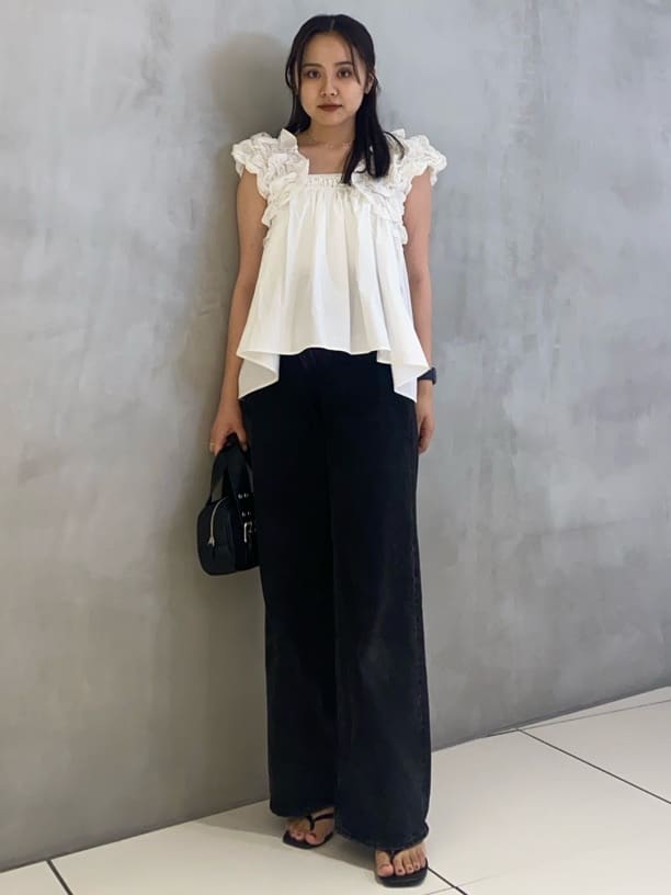 SHOULDER FRILLS トップス（シャツ/ブラウス）｜MOUSSY（マウジー）の