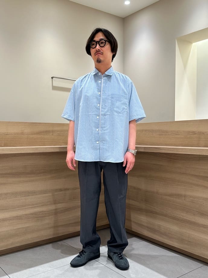 UNITED ARROWS green label relaxingのTWウォッシャブルトロ ストライプ ジャストルーズ シャツ2 -ウォッシャブル・ ストレッチ・防シワ-を使ったコーディネート | Rakuten Fashion(楽天ファッション／旧楽天ブランドアベニュー)4289009