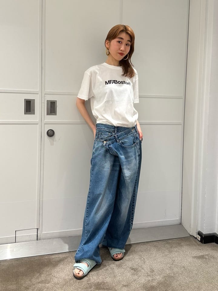 UNITED ARROWS LTD. OUTLET | ダメージ ラップワイド デニムパンツ