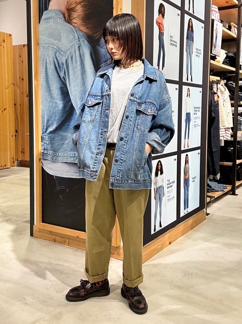 Levi's | XL WOMEN'Sトラッカージャケット ミディアムインディゴ WORN