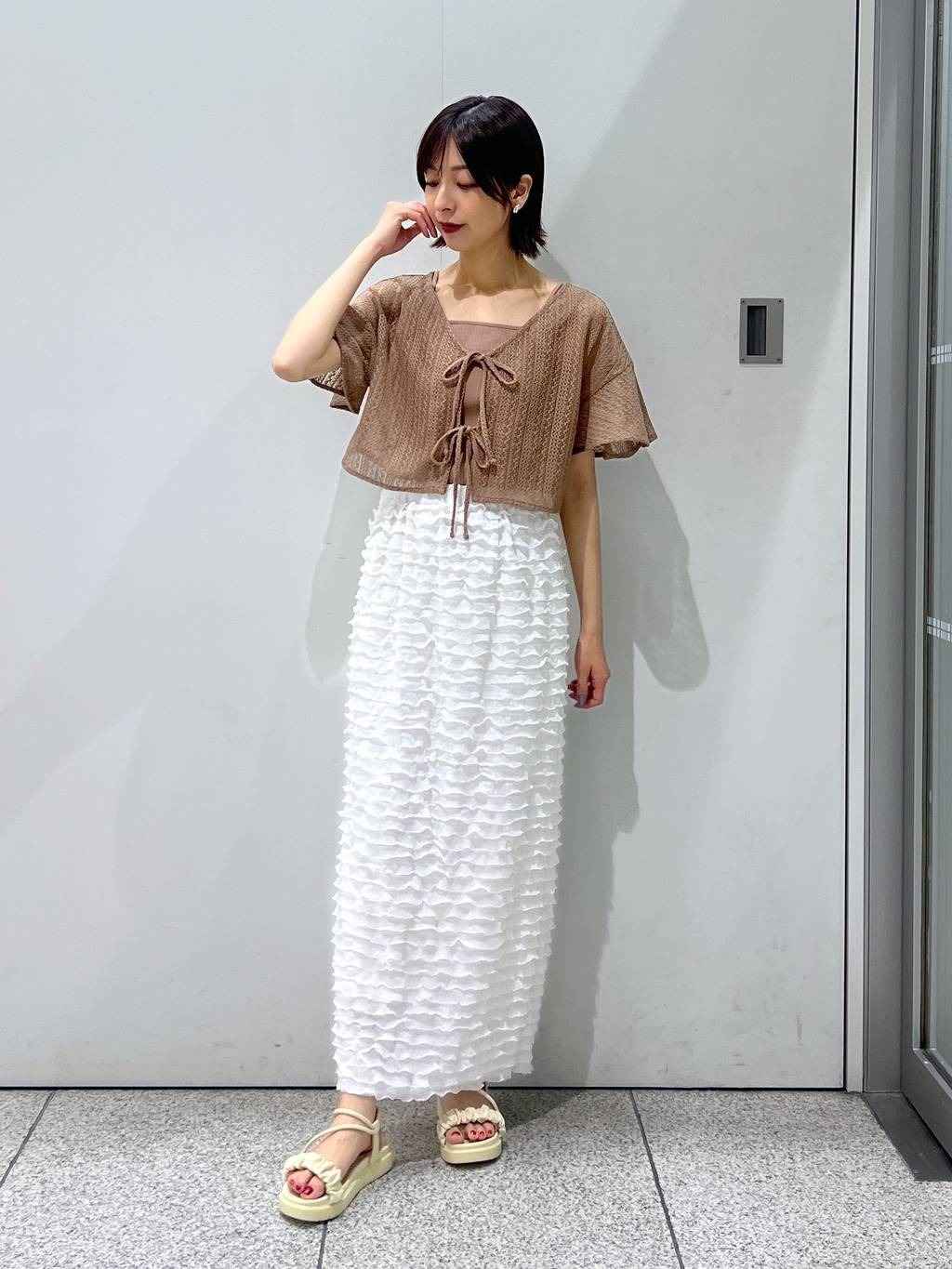 mysty womanのシャーリングナロースポサンを使ったコーディネートを紹介します。｜Rakuten Fashion(楽天ファッション／旧楽天ブランドアベニュー)4293657