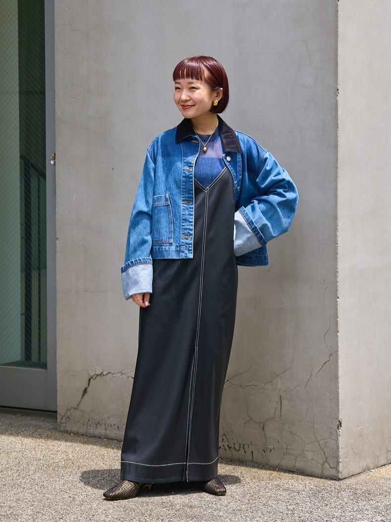 TOMORROWLAND | レザーライク キャソールワンピース | Rakuten Fashion